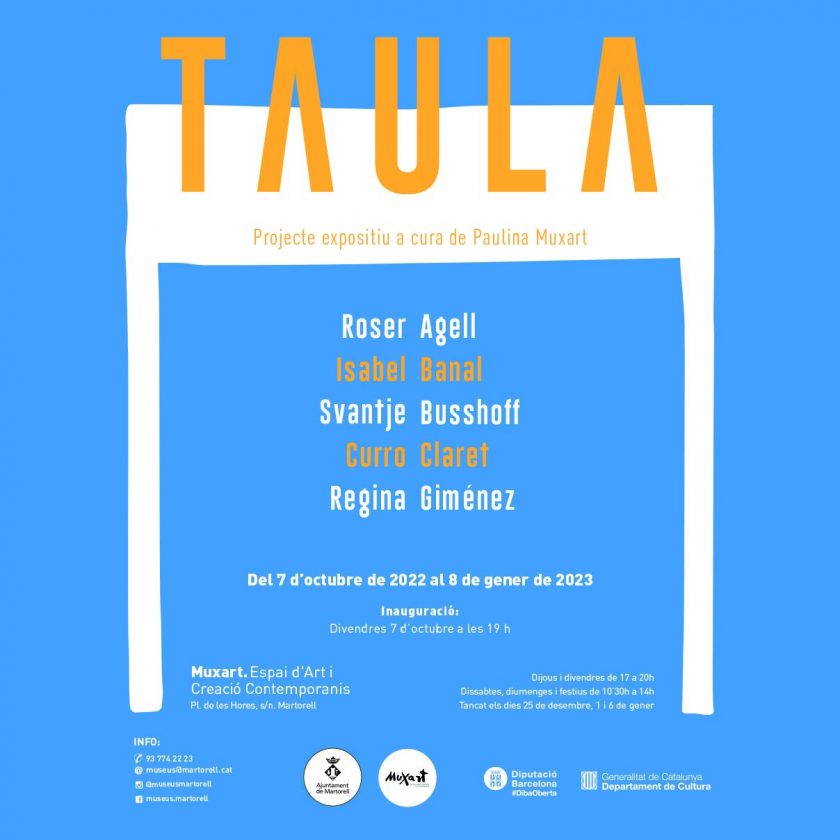 ‘TAULA’ un projecte a cura de Paulina Muxart