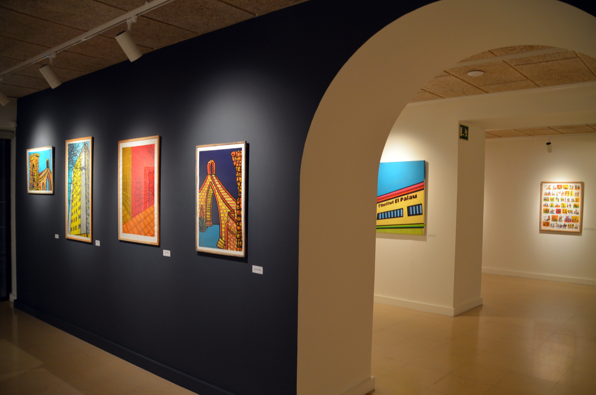Cromatisme i varietat estilística en la mostra d’obres de Joaquín Lecina, inaugurada al Muxart