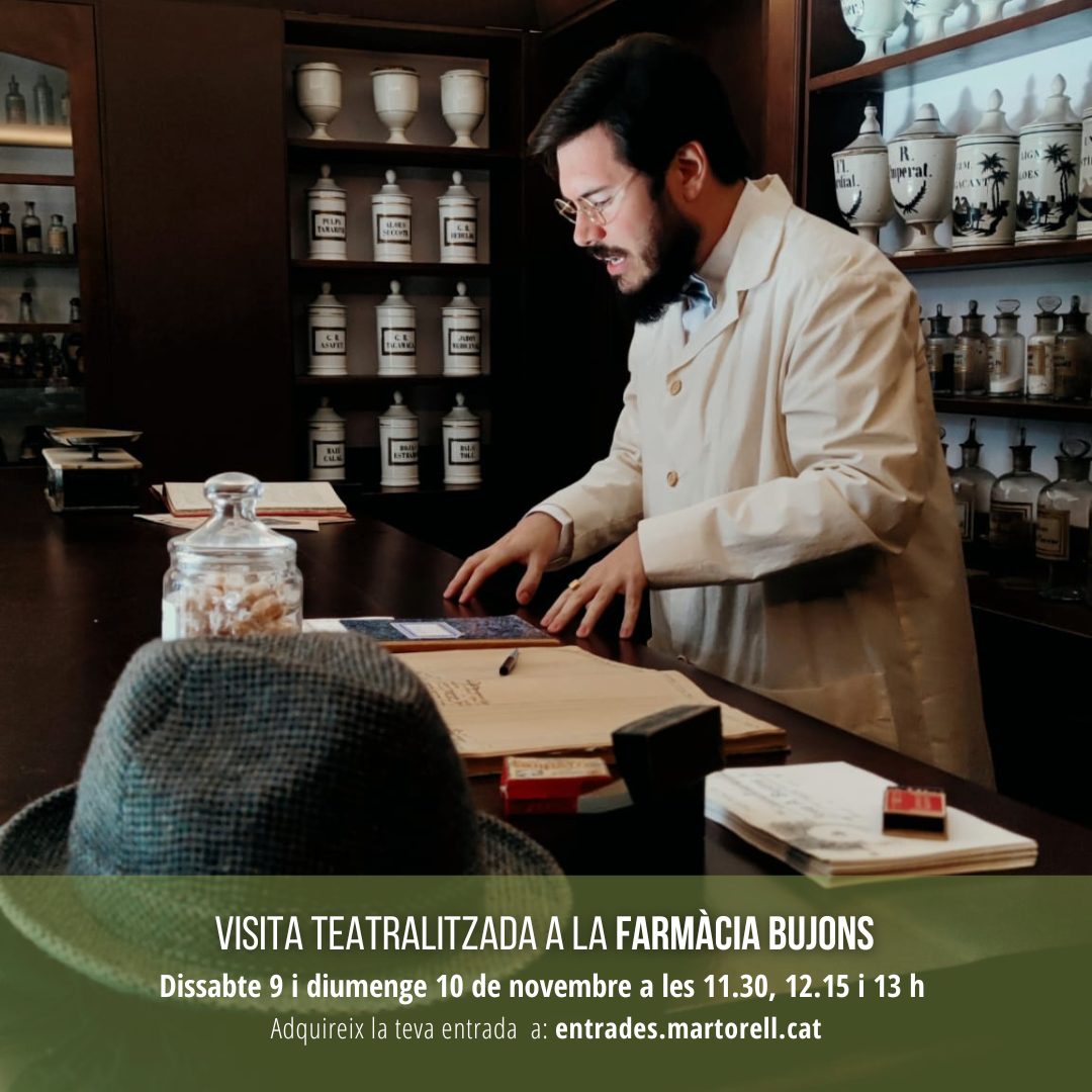 Celebrem la Setmana de la Ciència amb les visites teatralitzades a la Farmàcia Bujons