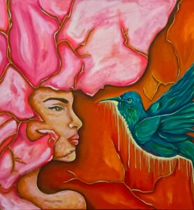 ‘Les dones que habiten en mi’, pintures d’Arantxa Pardo per fer visible el càncer de mama metastàtic
